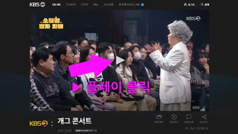 KBS 2TV 실시간 TV 방송 보기 사이트 및 4가지 방법