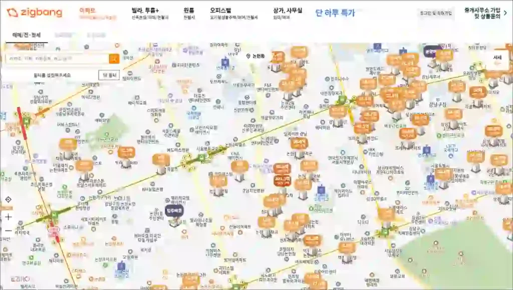 직방 홈페이지 바로가기 (https://www.zigbang.com)