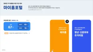 마이홈포털 홈페이지 바로가기 (https://m.myhome.go.kr)