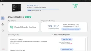 Western Digital Kitfox 다운로드 및 WD SSD 관리의 시작